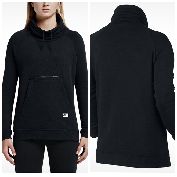 funnel neck sweater nike